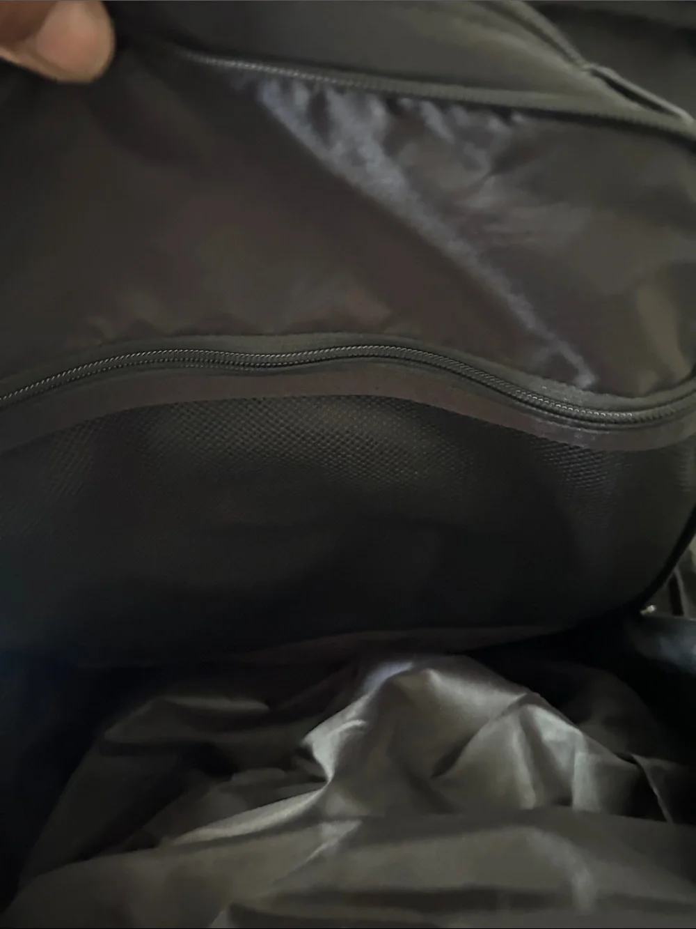 Nike Black Backpack with White Swoosh